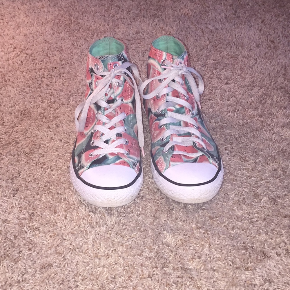 Kids Patterned Converse (Watermelons)
